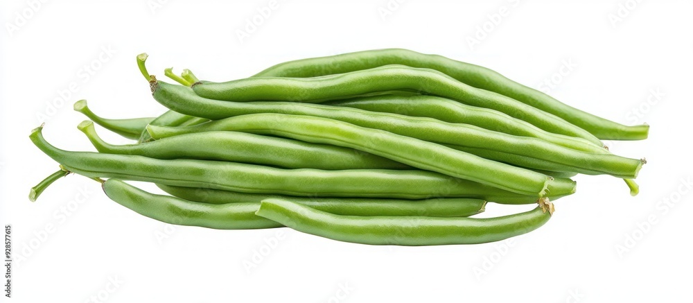 Fresh Green Beans Isolated on White Background Fresh Green Beans Isolated on White Background