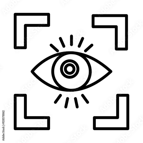 Witness line icon