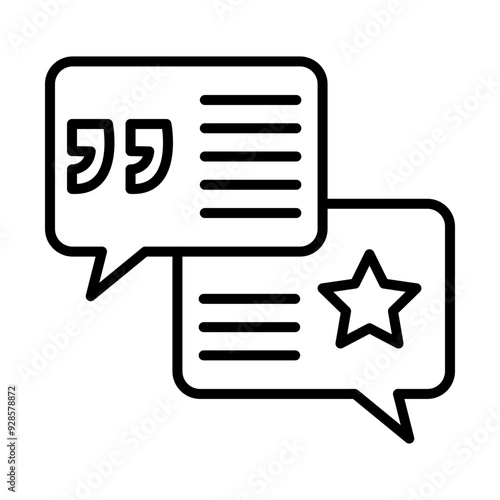 Testimony line icon