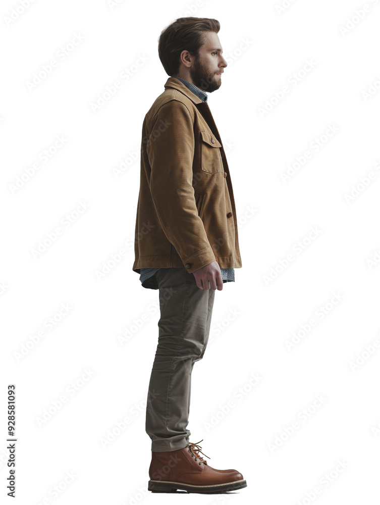 Man in suit standing sideways cut out from transparent background PNG
Man in suit standing sideways cut out from transparent background PNG