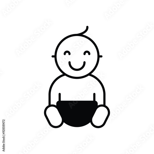 Infant vector icon