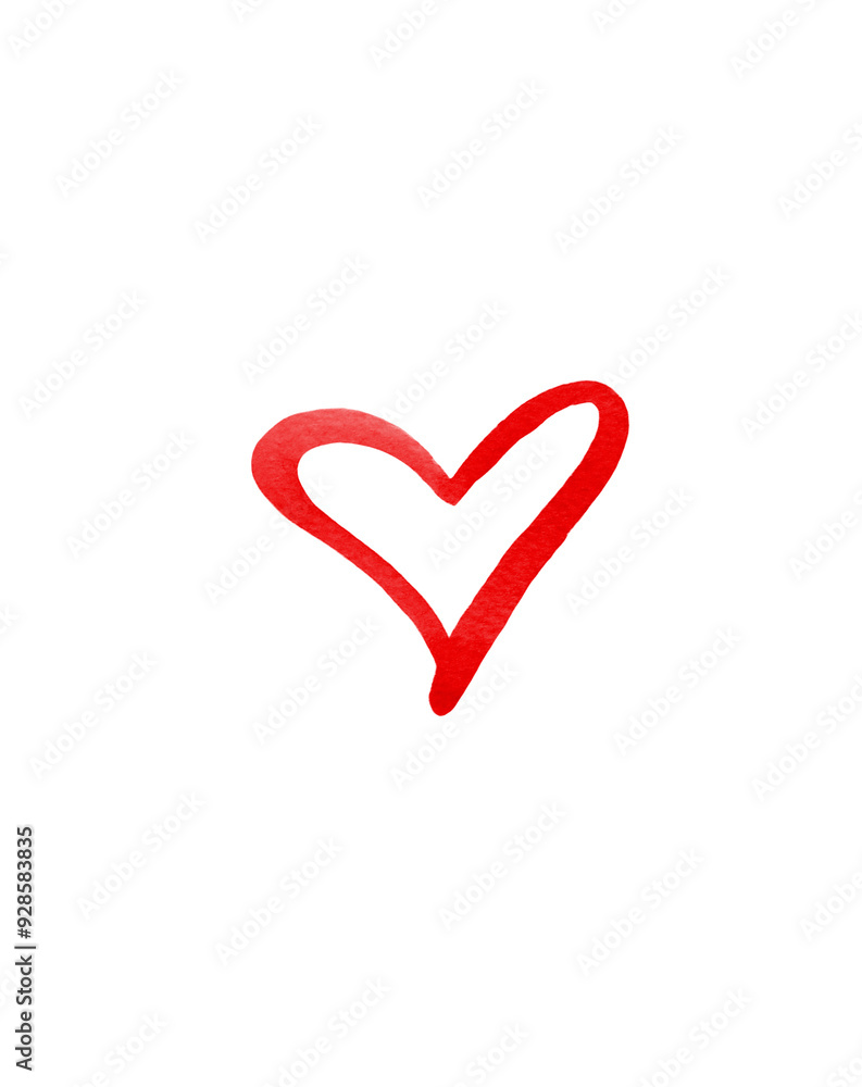 Red heart for Valentine's day isolated on white. Red heart for Valentine's day isolated on white.