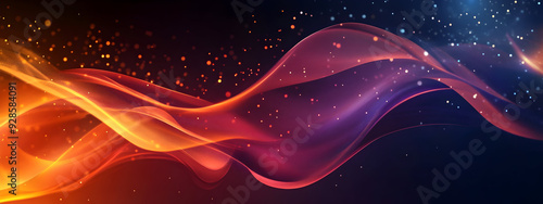 abstract 3d render detail waves and sparkle background