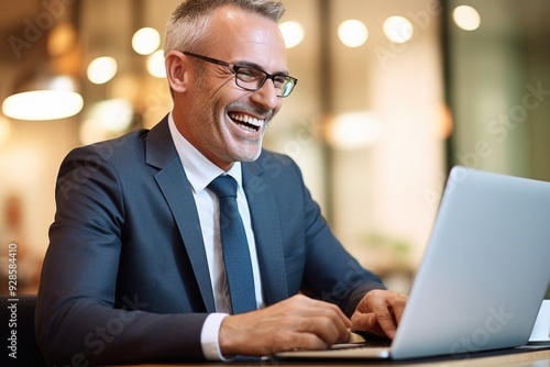 business person with a laptop