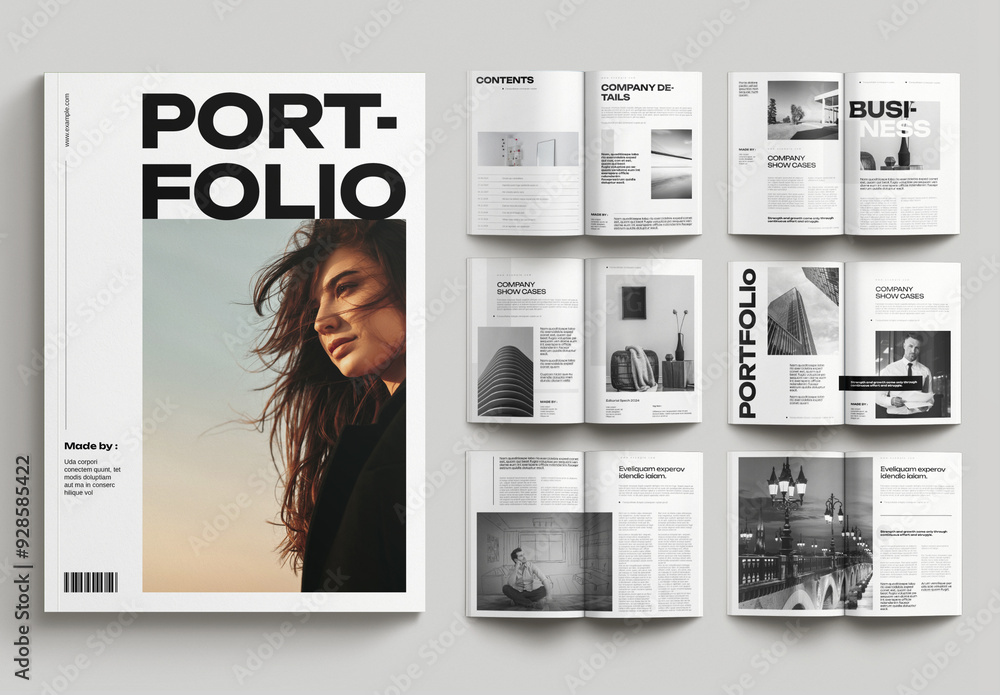 Portfolio Magazine Template Stock Template | Adobe Stock