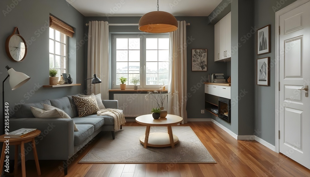 Fototapeta premium Scandiavian Home Interior