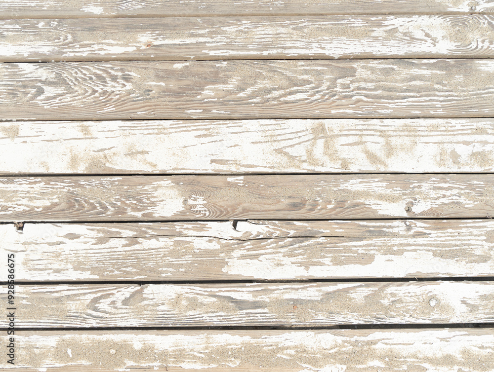 Naklejka premium Old wooden boards as a retro background
