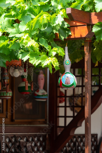 Tupical Bolgar authentical interior of the yard photo