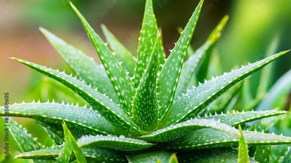 Aloe vera plant close-up Aloe vera plant close-up