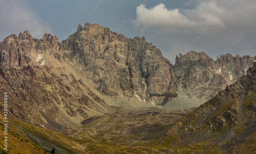 Naklejka premium landscape in the mountains