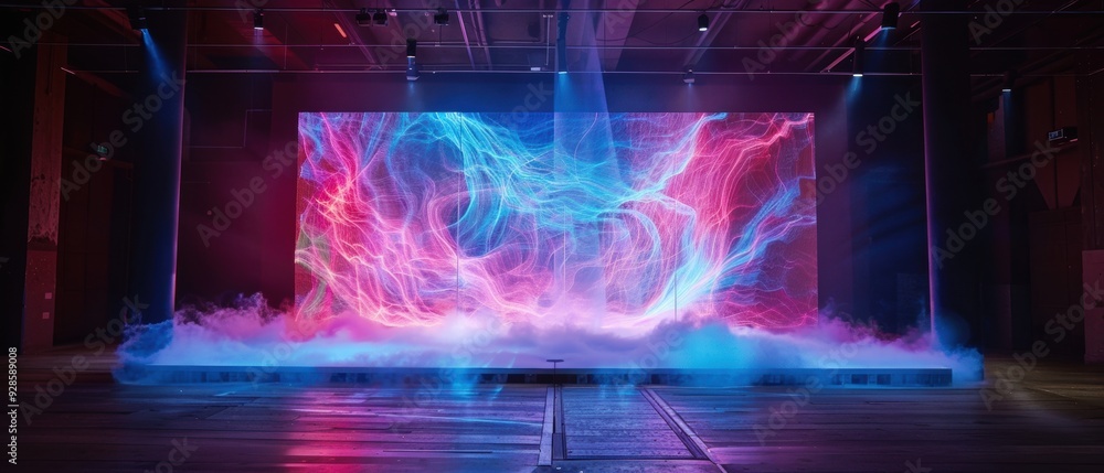 Obraz premium Immersive Holographic Virtual Art Platform with Creative Tools for Digital Creativity and Innovation