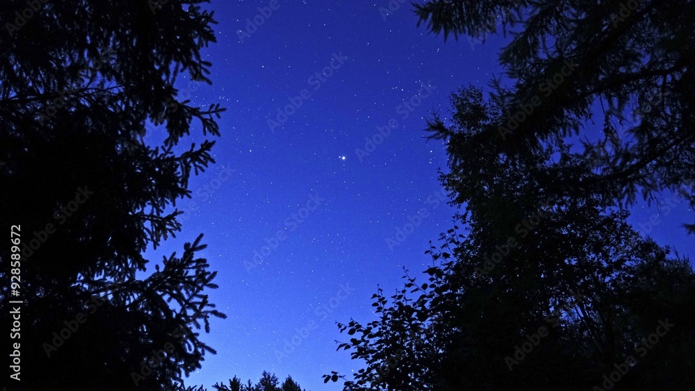 Night Sky Pleiades Star Cluster and Bright Jupiter Conjunct Time Lapse Night Sky Pleiades Star Cluster and Bright Jupiter Conjunct Time Lapse