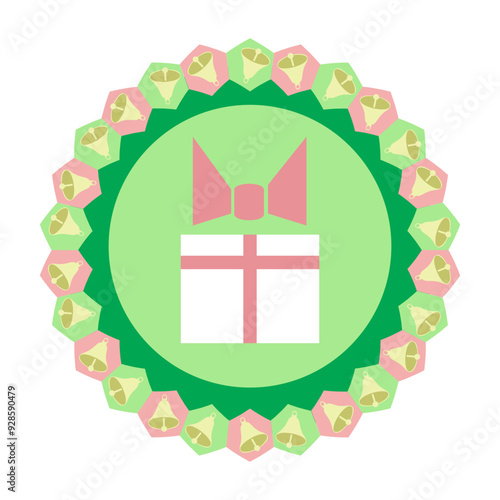 Vector Colorful illustration with Bells Icon on White Background.