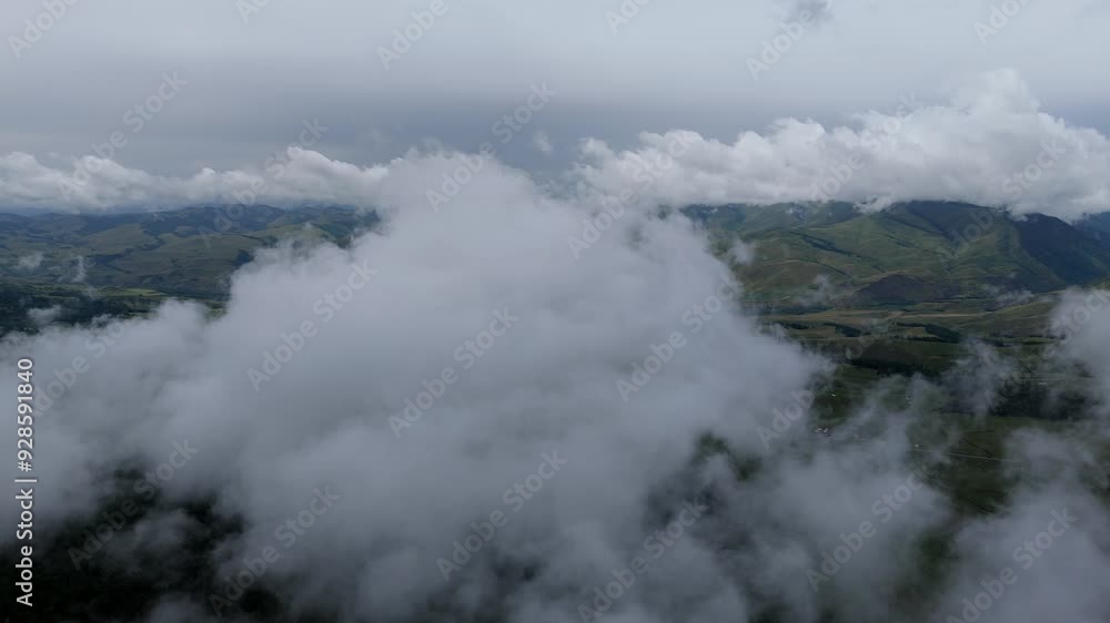 Drones fly through the clouds in Xinjiang Drones fly through the clouds in Xinjiang