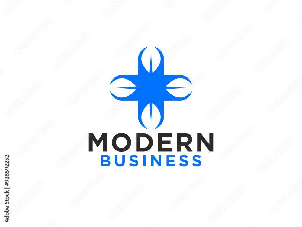 Healthcare Medical Logo. Cross and leaf icon combination. Healthcare Medical Logo. Cross and leaf icon combination.