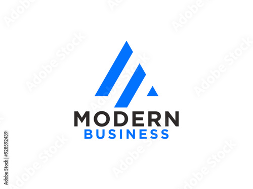 Free Download Letter A Logo Geometric Triangle isolated on White background. - GFXLoad