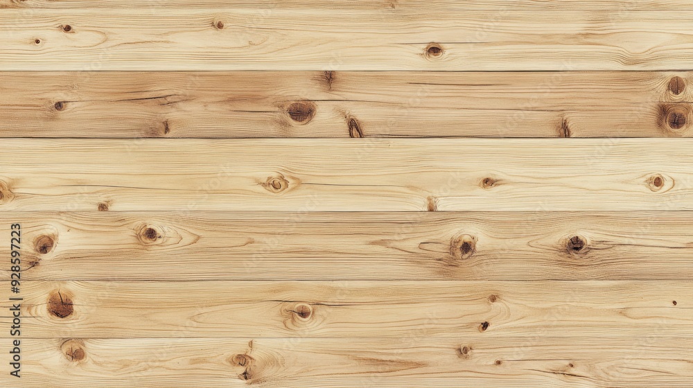 A seamless pattern of light pine wood flooring, with a natural finish and visible knots. A seamless pattern of light pine wood flooring, with a natural finish and visible knots.