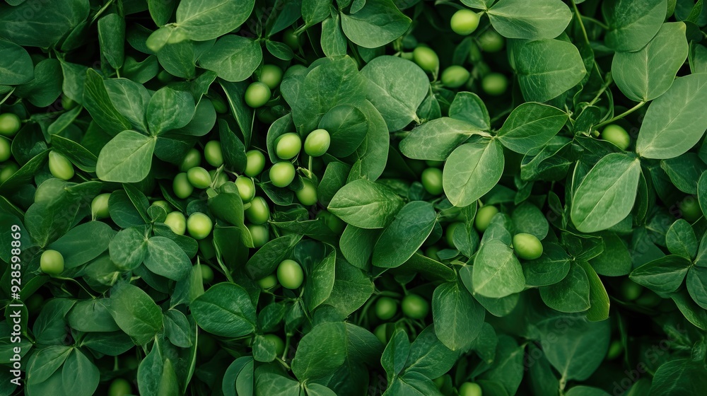 Fresh Green Peas and Leaves Texture Fresh Green Peas and Leaves Texture
