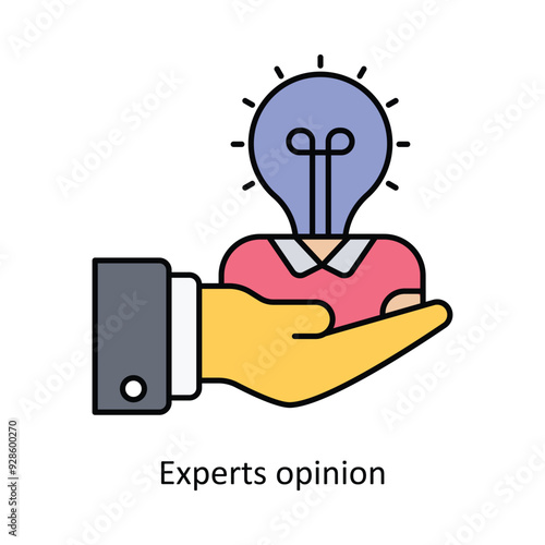 Experts opinion vector filled outline Icon Design illustration. Graphic Design Symbol on White background EPS 10 File