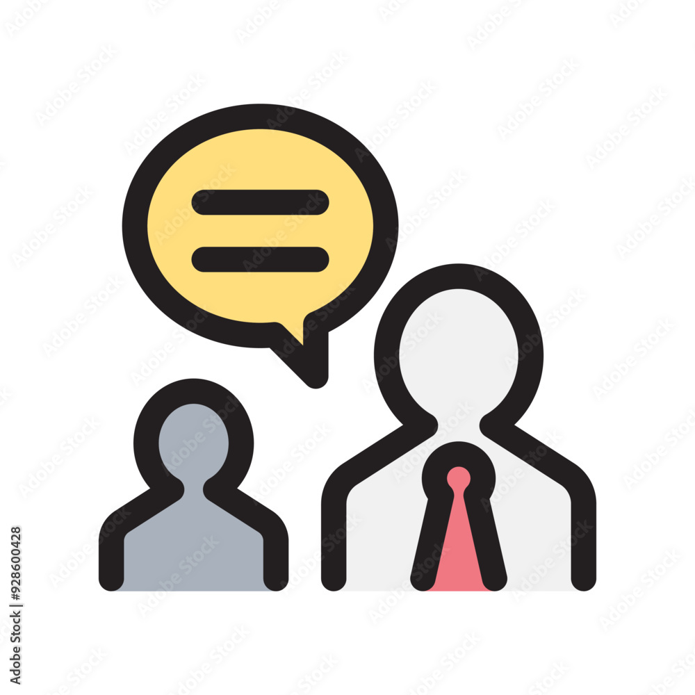 Obraz premium Discussion icon