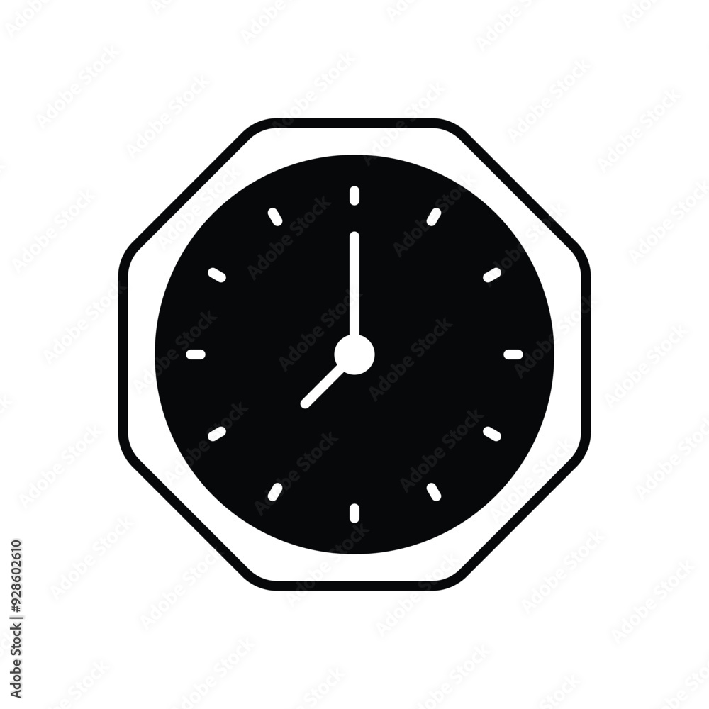Wall Clock vector icon Wall Clock vector icon