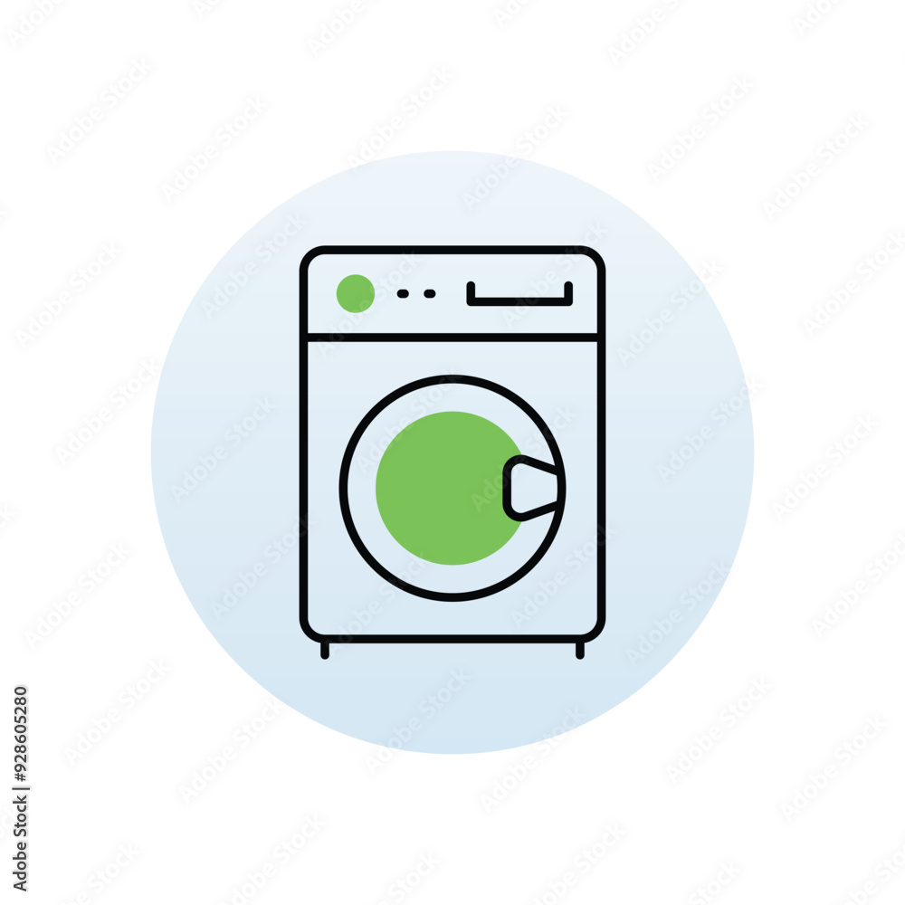 Washing Machine vector icon