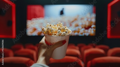 The popcorn in cinema photo