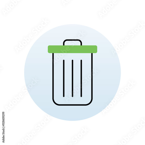Trash Can  vector icon