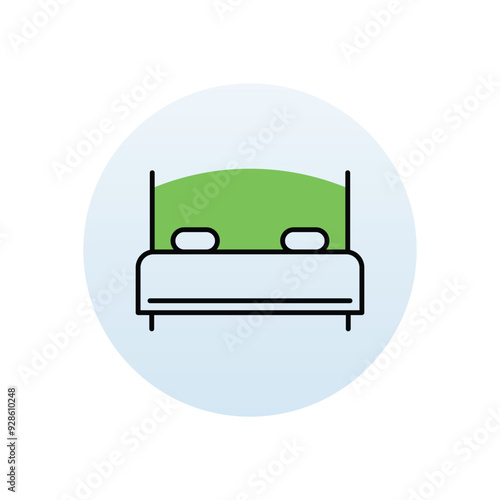 Bed vector icon