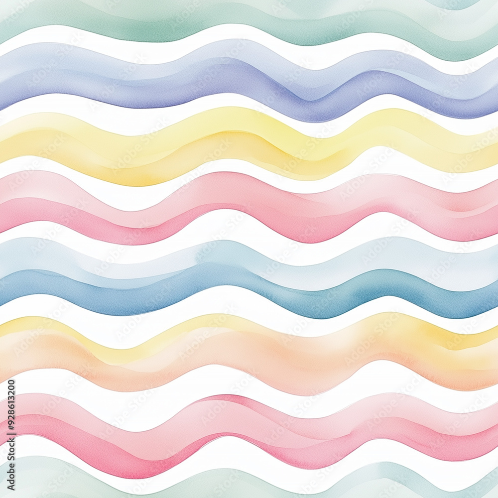 Pastel color wave seamless pattern Pastel color wave seamless pattern