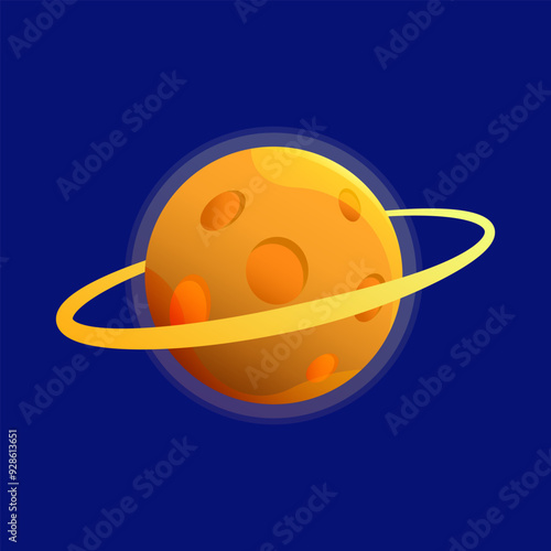 high quality vector planet illustration assets