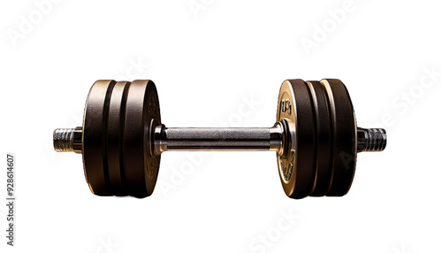 Dumbbell on transparent background