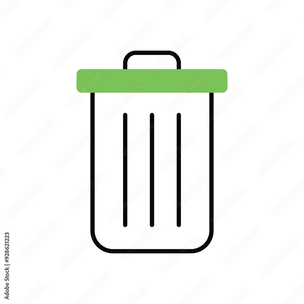 Trash Can vector icon Trash Can vector icon