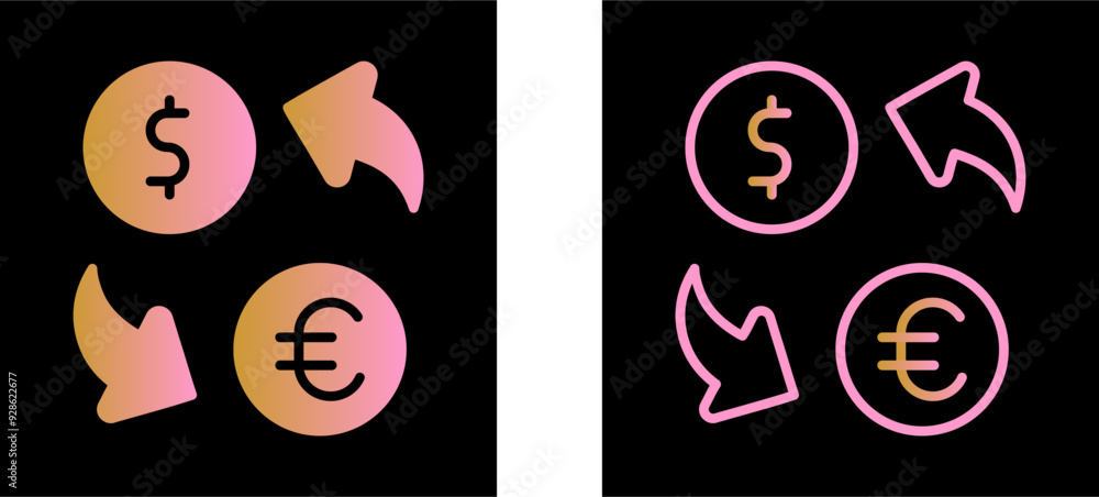 Currency Exchange Vector Icon Currency Exchange Vector Icon
