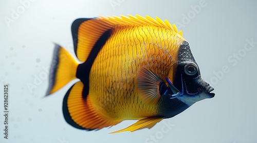 Copperband butterflyfish (Chelmon rostratus).