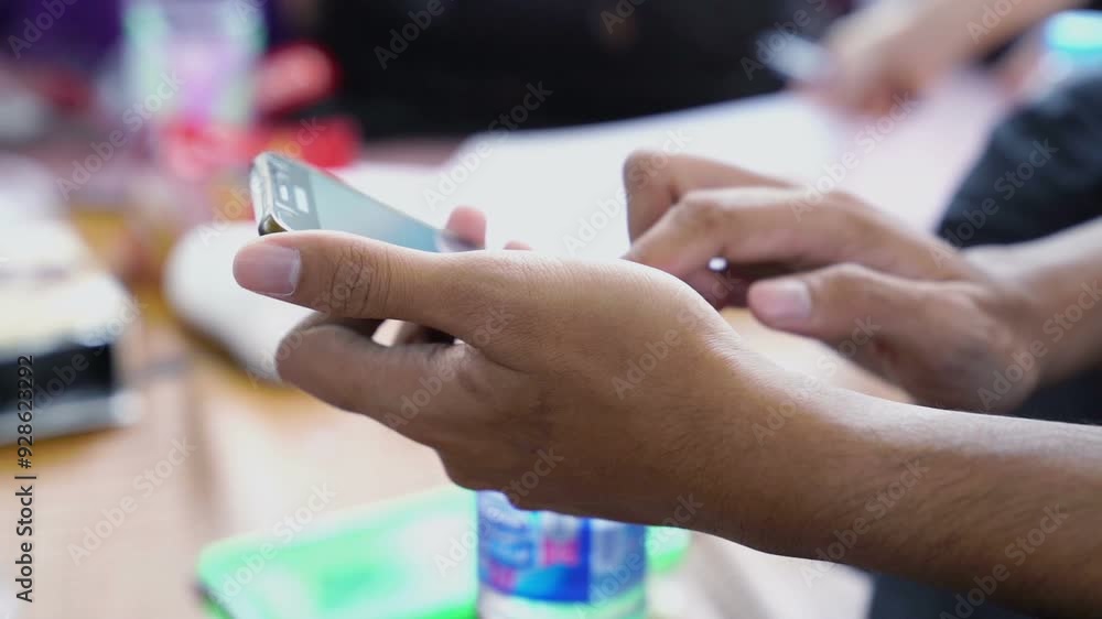 man uses a smartphone to chat man uses a smartphone to chat
