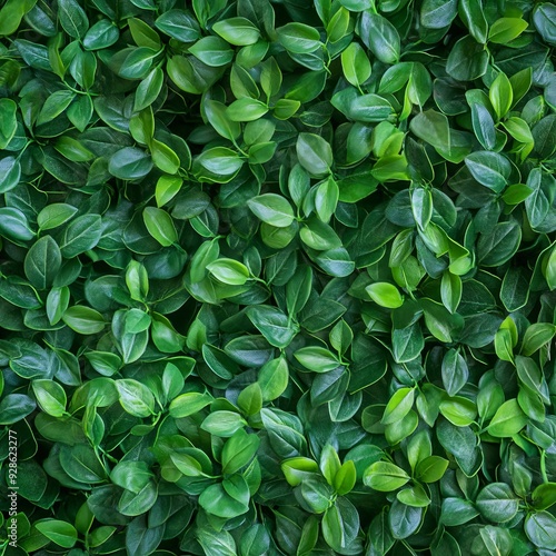 Green leaves or bush wall background,Tree in pot.