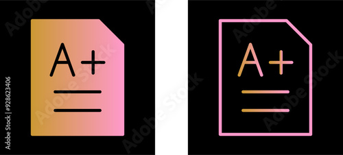 A grade Vector Icon