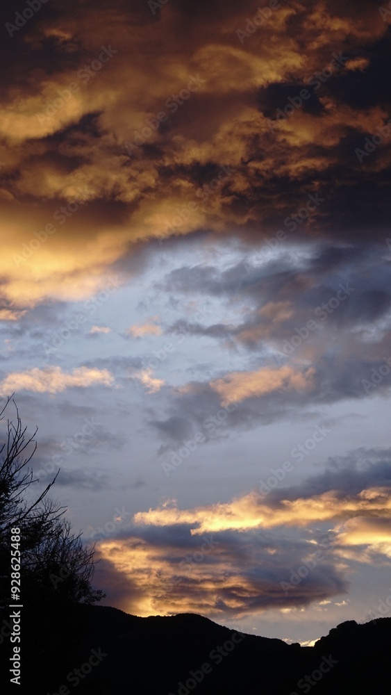Fototapeta premium Fire in the sky
