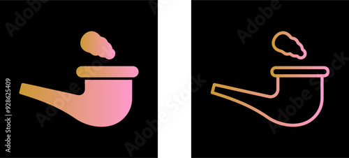 Smoke Pipe Vector Icon