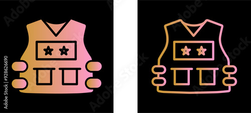 Police Vest Vector Icon