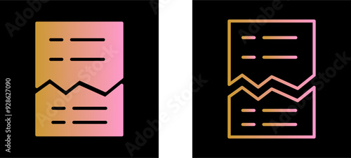 Corrupted List Vector Icon