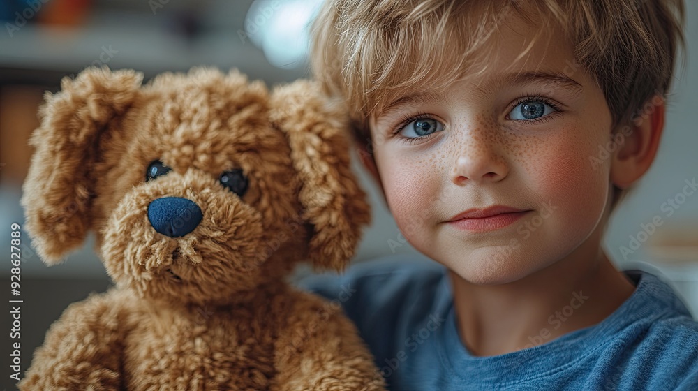 A pediatric doctor is comforting a young patient in a close-up setting. A pediatric doctor is comforting a young patient in a close-up setting.
