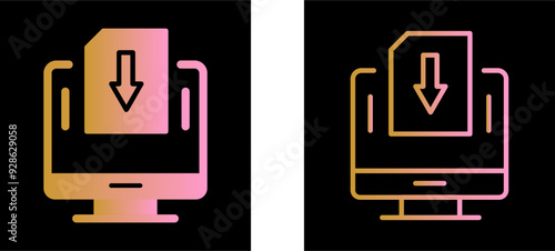 Down Vector Icon