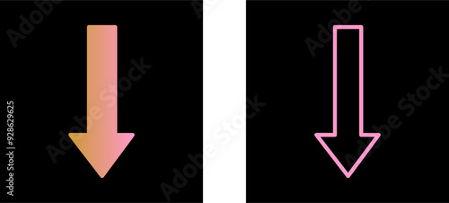 Arrow Down Vector Icon