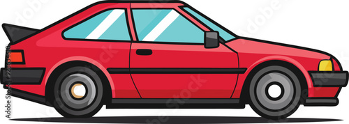 Vector Art of a Car side view 