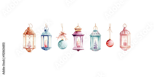 A collection of decorative lanterns in various colors and styles, evoking a warm and festive atmosphere.