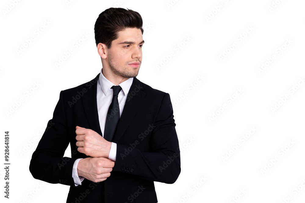 Portrait of handsome attractive lawyer feel relaxed content glad enjoy ready work project strategy startup leader leadership wear expensive classic clothes isolated on ashy-gray background Portrait of handsome attractive lawyer feel relaxed content glad enjoy ready work project strategy startup leader leadership wear expensive classic clothes isolated on ashy-gray background