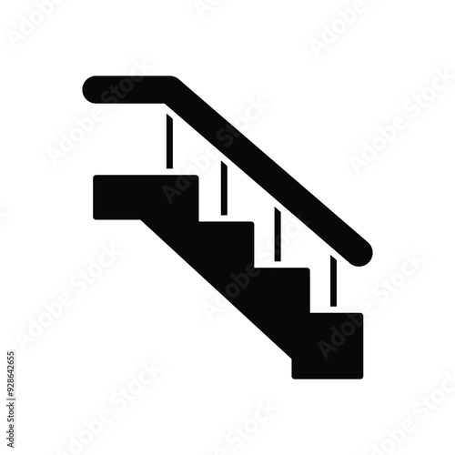 Stairs vector icon