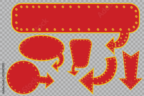 Lightbox vector template for poster, banner ad, promotion and sale billboard, cinema, bar or restaurant show,etc